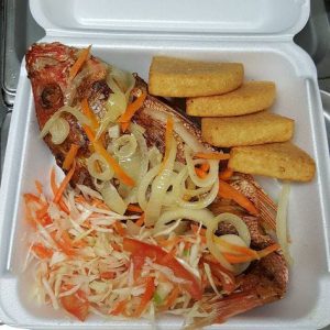 Fried Fish with Bammy